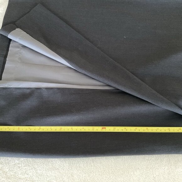 Barry Bricken Mark Shale Women's Pencil Maxi Sz 6 Long Skirt Dark Gray Wool Vntg - Picture 6 of 10